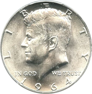 image for: 1964-D 50c PCGS MS66