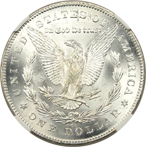 image for: 1880-CC $1 NGC MS66 (Reverse of 1878, VAM-4) Grade Rarity Gem