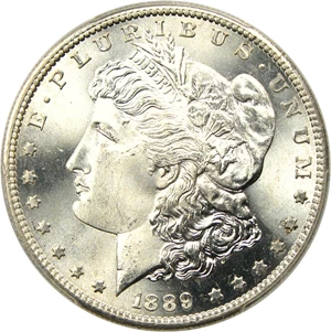 image for: 1889-S $1 PCGS MS66 - No Reserve!