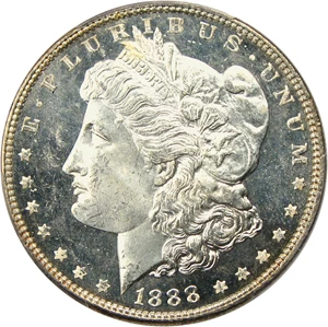 image for: 1888 $1 PCGS MS65 DMPL - Very Scarce Deep Mirror Prooflike