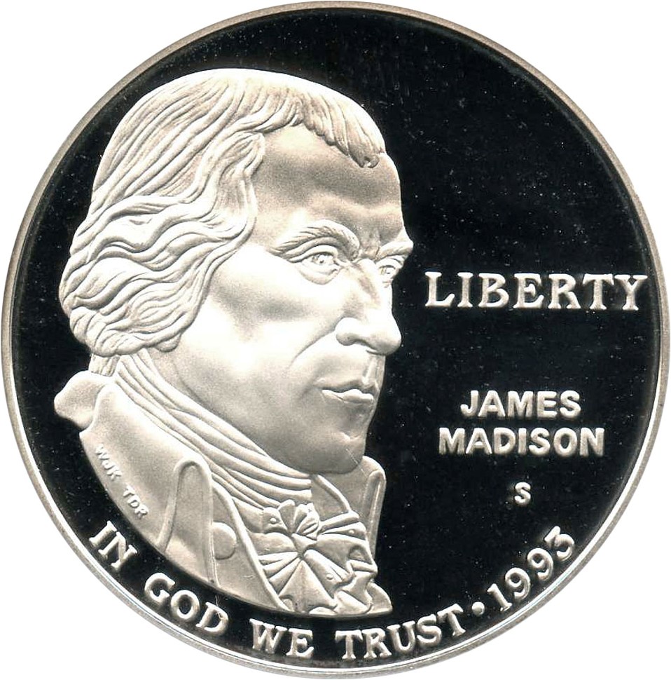 image for: 1993-S Madison $1 PCGS Proof 69 DCAM - No Reserve!