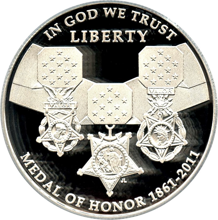 image for: 2011-P Medal of Honor $1 PCGS Proof 69 DCAM