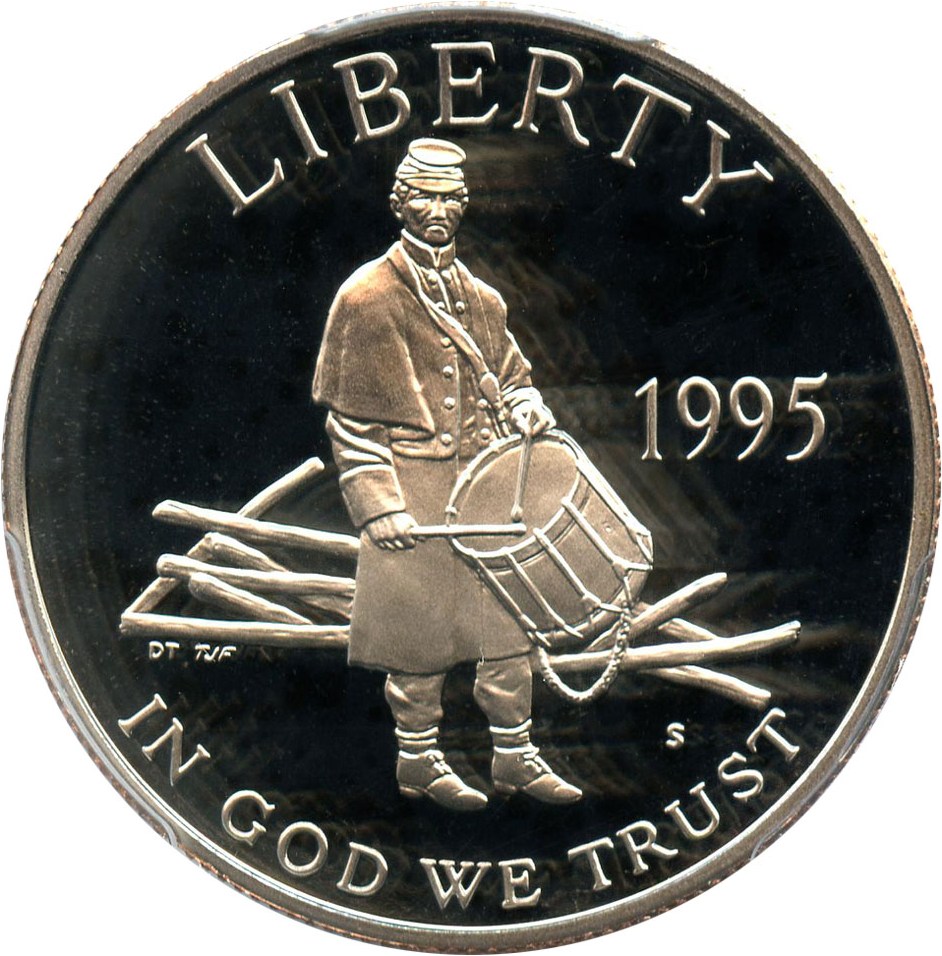 image for: 1995-S Civil War 50c PCGS Proof 69 DCAM - No Reserve!