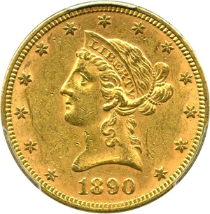 image for: 1890 $10 PCGS MS61 - No Reserve!