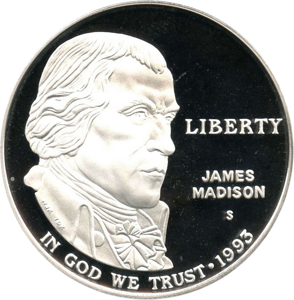 image for: 1993-S Madison $1 PCGS Proof 69 DCAM - No Reserve!