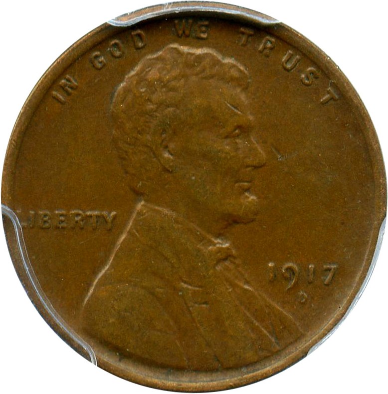 image for: 1917-D 1c PCGS XF45