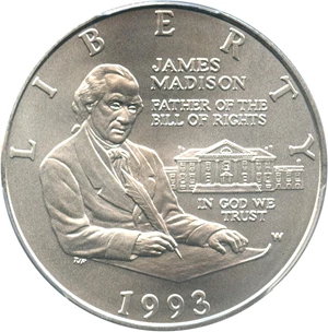 image for: 1993-W Madison 50c PCGS MS69 - No Reserve!