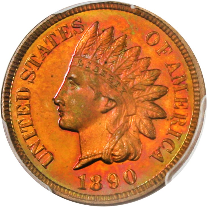 image for: 1890 1c PCGS/CAC Proof 64 RB