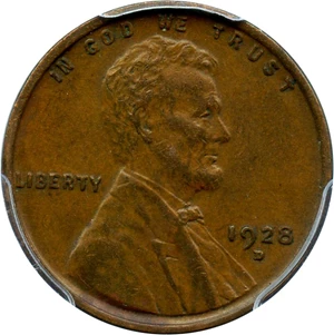 image for: 1928-D 1c PCGS AU55