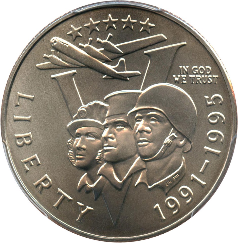 image for: 1991-95-P World War II 50c PCGS MS69 - No Reserve!