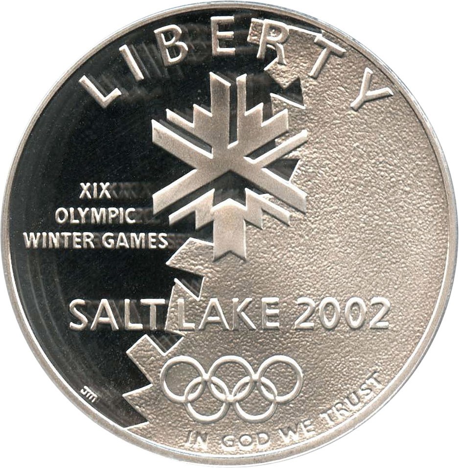 image for: 2002-P Salt Lake City Olympics $1 PCGS Proof 69 DCAM - No Reserve!