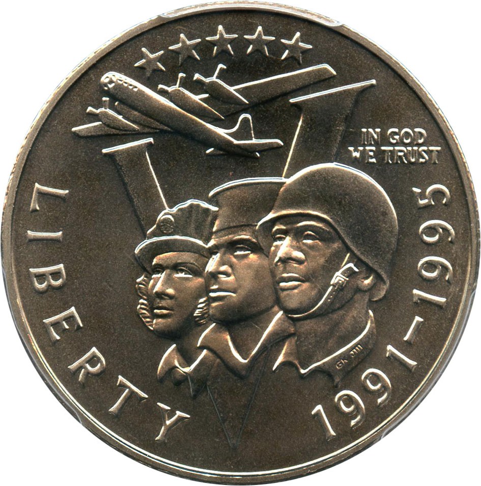 image for: 1991-95-P World War II 50c PCGS MS69 - No Reserve!