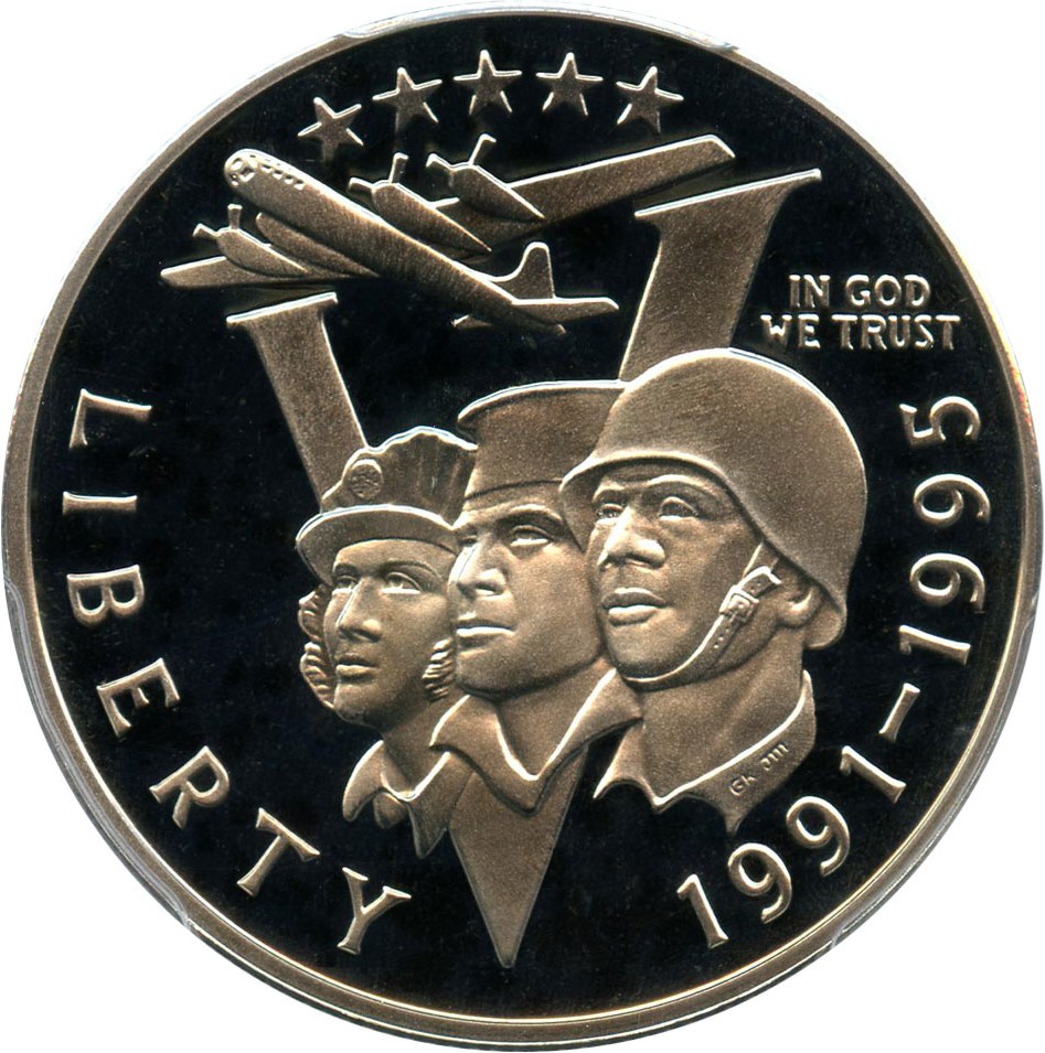 image for: 1991-95-P World War II 50c PCGS Proof 69 DCAM - No Reserve!