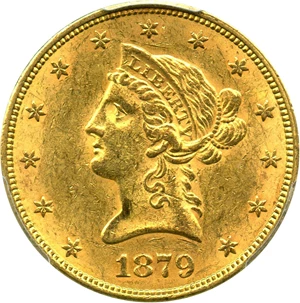 image for: 1879 $10 PCGS MS61 - No Reserve!