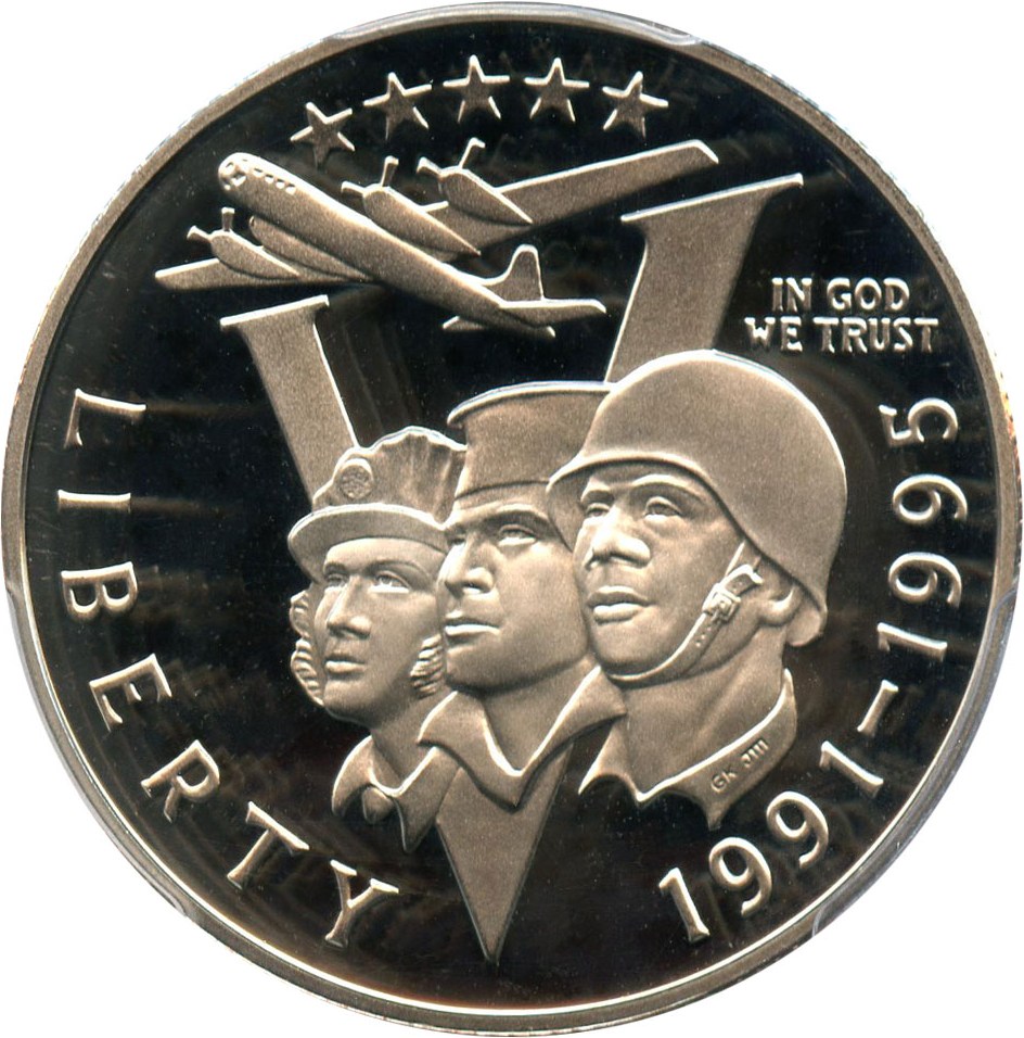 image for: 1991-95-P World War II 50c PCGS Proof 69 DCAM - No Reserve!