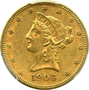 image for: 1906-S $10 PCGS AU58 - No Reserve!