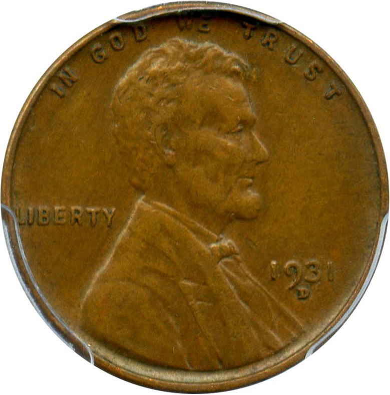 image for: 1931-D 1c PCGS XF45