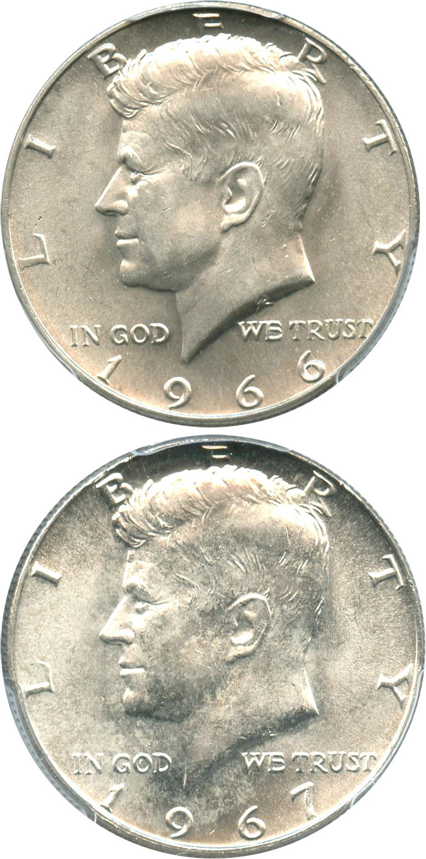 image for: Collector Lot of 1966 and 1967 50c: All PCGS MS64 (2 Coins)