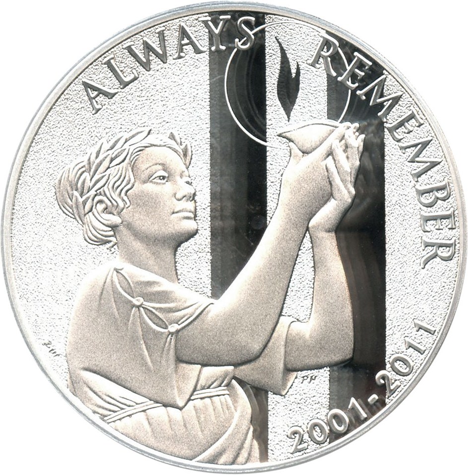 image for: 2011-W 9-11 National Medal $1 PCGS Proof 70 DCAM - No Reserve!