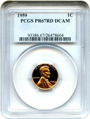 image for: 1959 1c PCGS Proof 67 RD DCAM