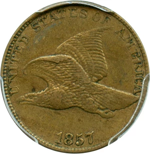 image for: 1857 Flying Eagle 1c PCGS XF40 (Doubled Die Obverse, FS-101, S-4) Scarce Variety