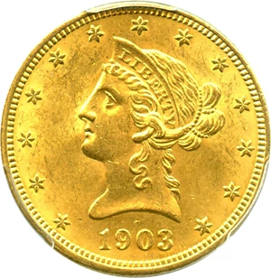 image for: 1903 $10 PCGS/CAC MS63 - No Reserve!