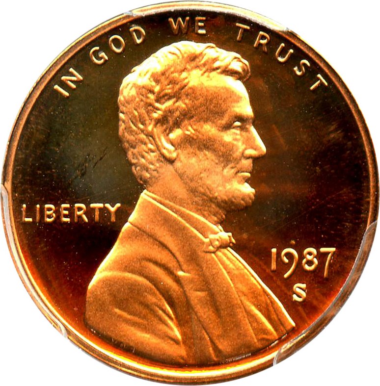 image for: 1987-S 1c PCGS Proof 69 RD DCAM