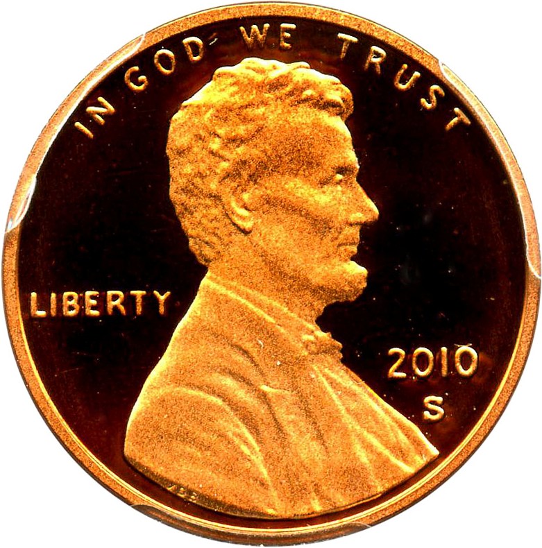 image for: 2010-S Shield 1c PCGS Proof 69 RD DCAM