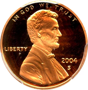image for: 2004-S 1c PCGS Proof 70 RD DCAM - No Reserve!