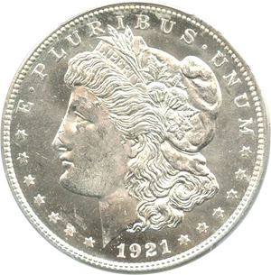 image for: 1921 Morgan $1 PCGS MS64 PL