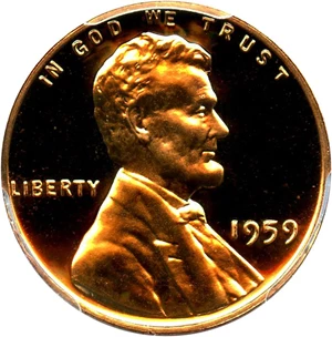 image for: 1959 1c PCGS Proof 67 RD DCAM