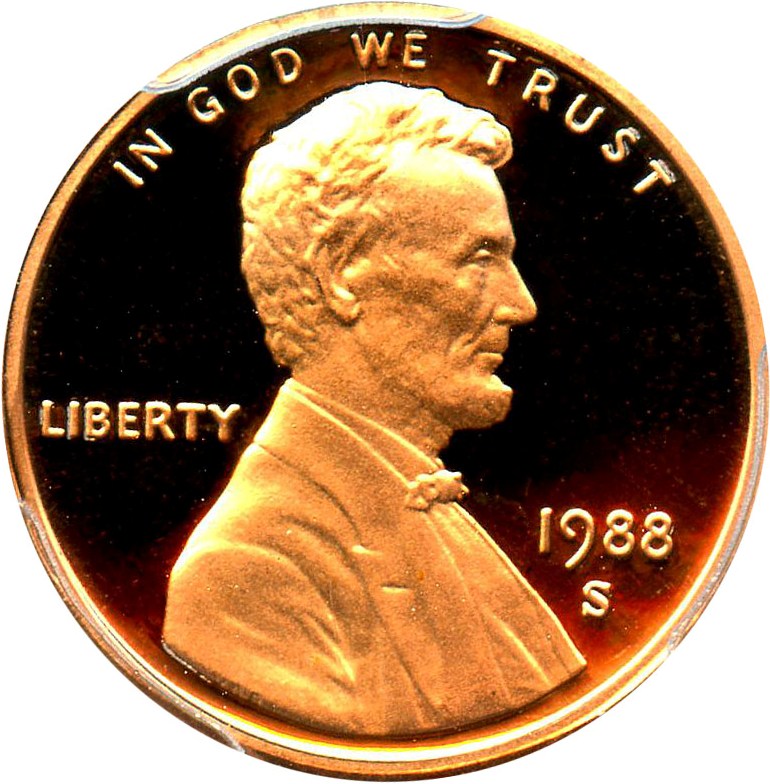 image for: 1988-S 1c PCGS Proof 69 RD DCAM