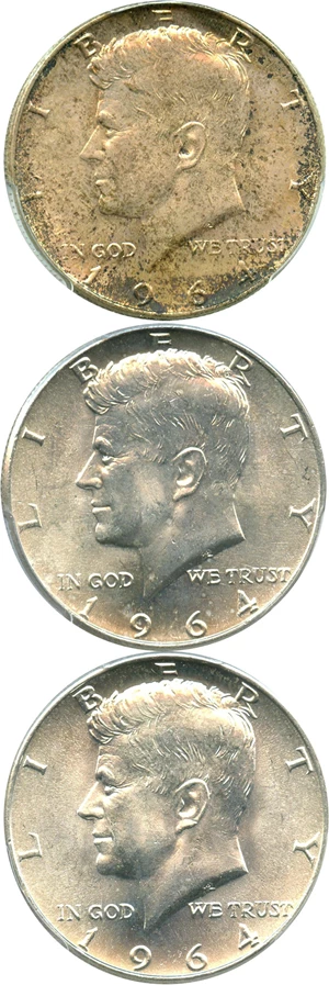 image for: Investor Lot of 1964 50c: All PCGS MS65 (3 Coins)