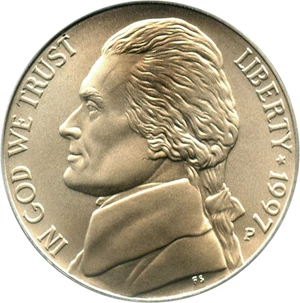image for: 1997-P 5c PCGS MS69 FS (Special Mint Set)