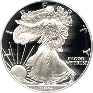 image for: 1999-P Silver Eagle $1 PCGS Proof 69 DCAM - No Reserve!