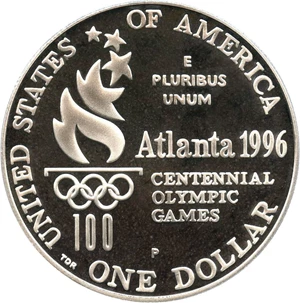 image for: 1996-P Olympic Rowing $1 PCGS Proof 69 DCAM - No Reserve!