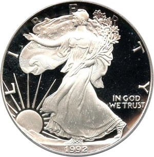 image for: 1992-S Silver Eagle $1 PCGS Proof 69 DCAM - No Reserve!