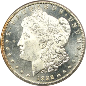 image for: 1892-CC $1 PCGS MS64 PL