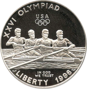 image for: 1996-P Olympic Rowing $1 PCGS Proof 69 DCAM - No Reserve!