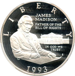 image for: 1993-S Madison 50c PCGS Proof 70 DCAM - No Reserve!