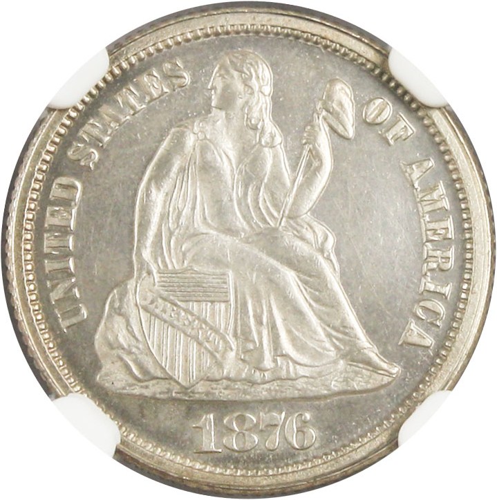 image for: 1876 10c NGC Proof 64 - No Reserve!