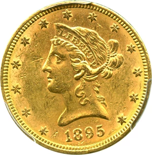 image for: 1895 $10 PCGS MS62 - No Reserve!