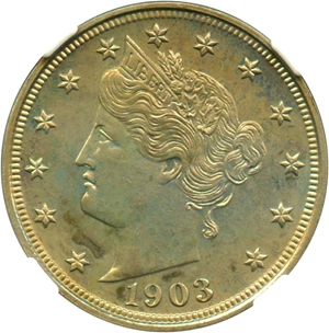 image for: 1903 5c NGC Proof 65