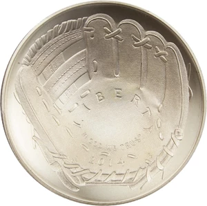 image for: 2014-P Baseball Hall of Fame $1 PCGS MS69 - No Reserve!