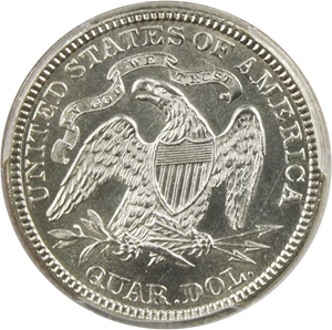 image for: 1885 25c PCGS MS64 - Low Mintage Date