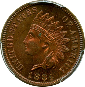 image for: 1884 1c PCGS Proof 65 RB