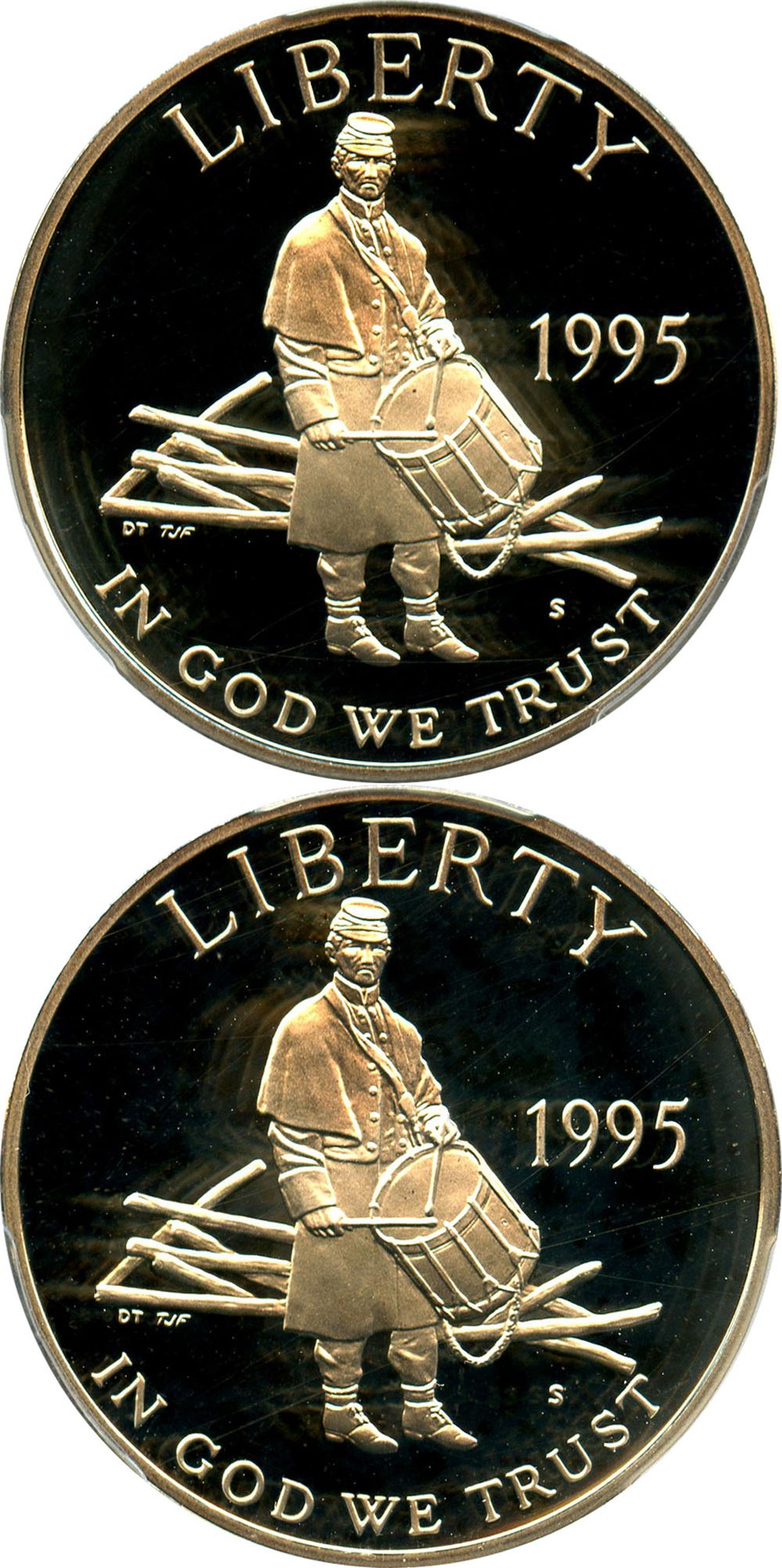 image for: Investor Lot of 1995-S Civil War 50c: All PCGS Proof 69 DCAM (2 Coins) - No Reserve!