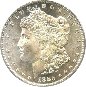 image for: 1885-CC $1 PCGS MS65 PL OGH