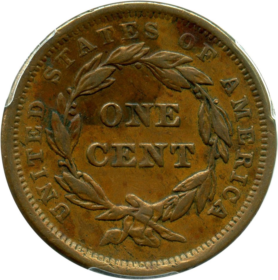 image for: 1842 1c PCGS VF30 (Small Date)