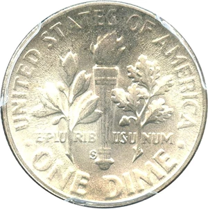 image for: 1952-S 10c PCGS MS67 FB - Registry Quality Gem